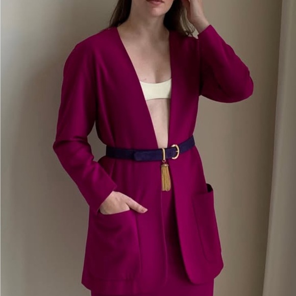 Vintage Escada Suede Belt with Gold Tassle - Picture 3 of 9